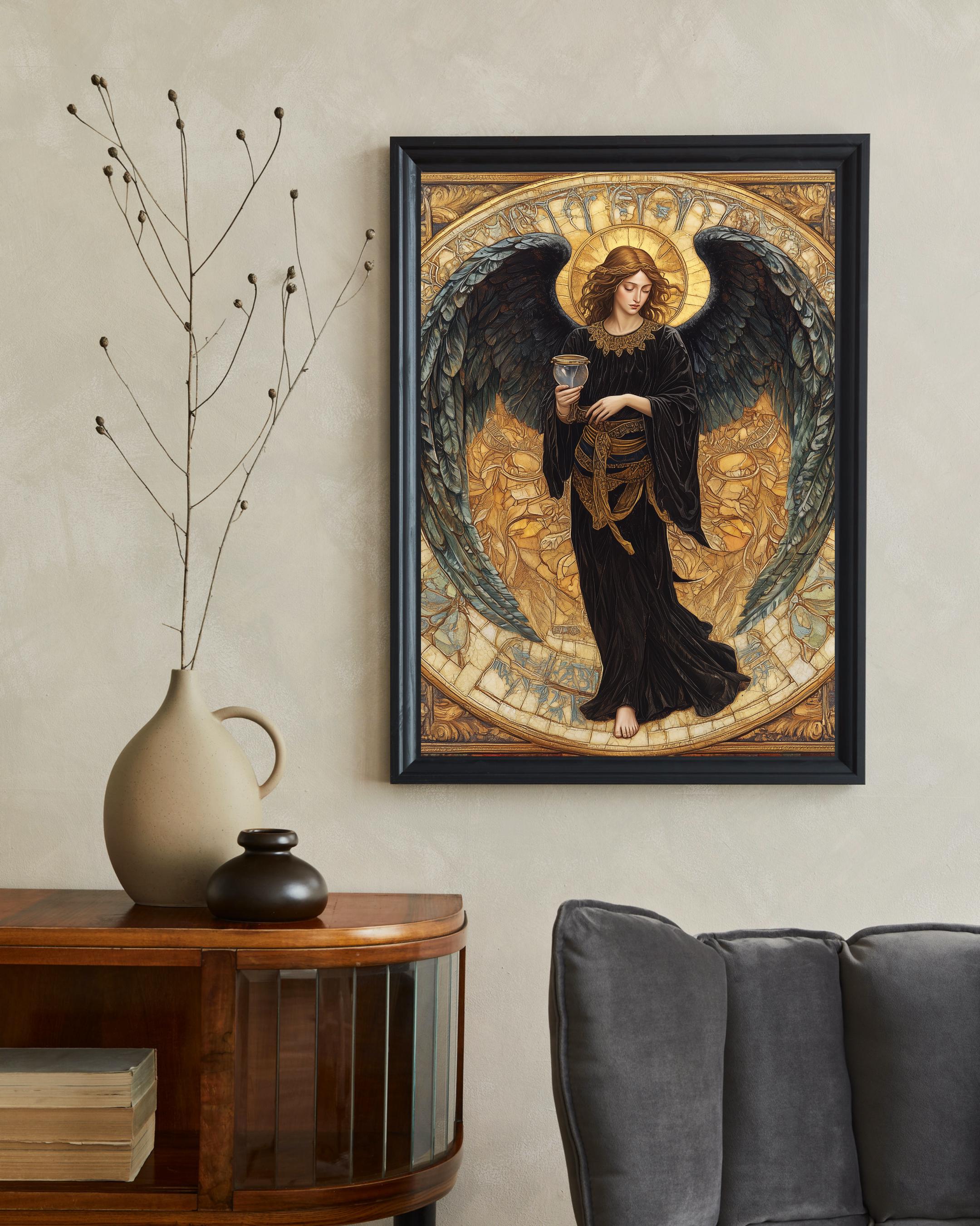 Archangel Tzaphkiel (#8) Art Poster - Divine Wisdom - Sacred Gift