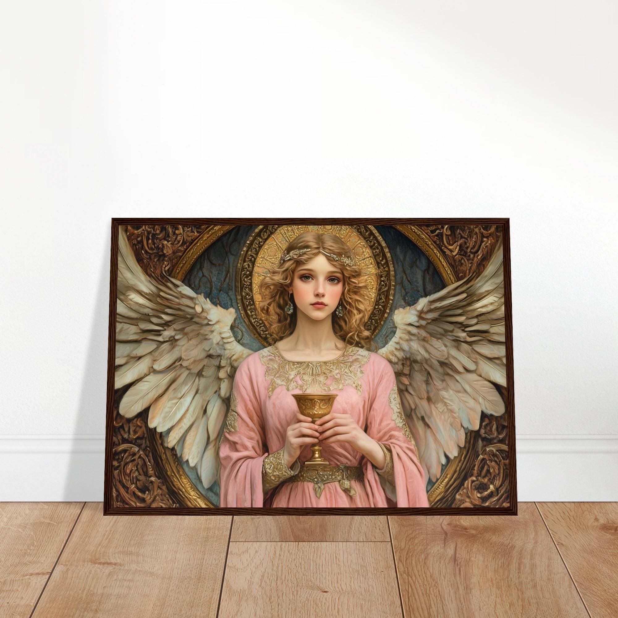 Angel Haamiah (#38) Wall Art Print With Wooden Frame - Ruling From
