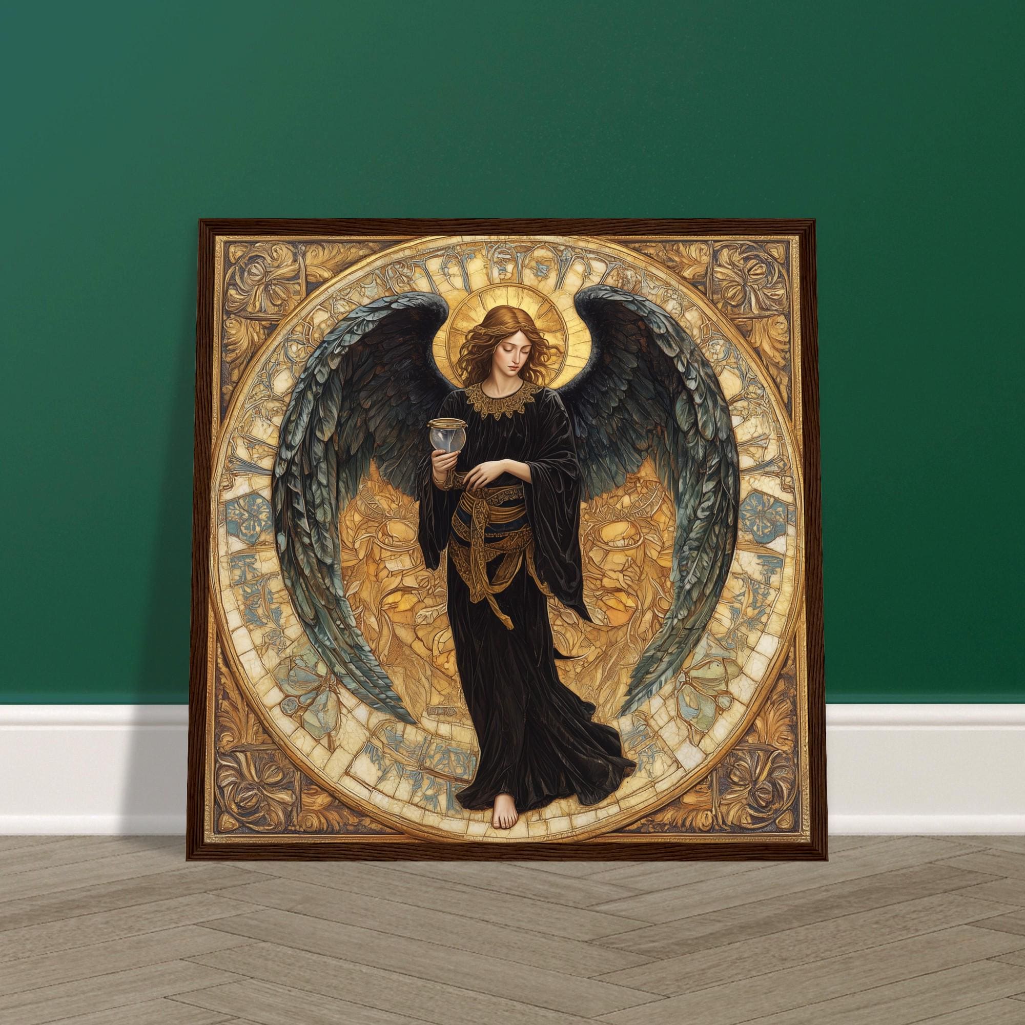 Archangel Tzaphkiel (#8) Wood Framed Art - Spiritual Wall Decor - Etsy