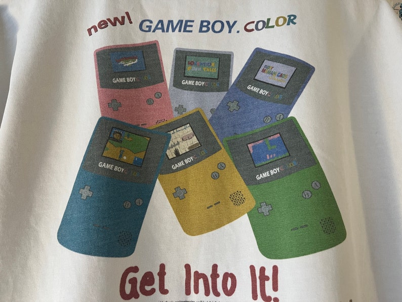 Vintage Gameboy Color T-Shirt Retro Gaming White Tee Classic 90s Retro Tee image 3