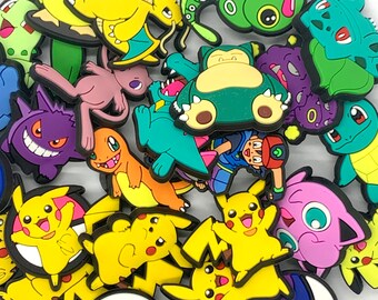 Pokemon Schuh Anhänger - Bezaubernde Dekorationen für Pokemon Fans - Einzigartiges Zubehör Inspiriert von Pokemon - Perfektes Geschenk für Kinder