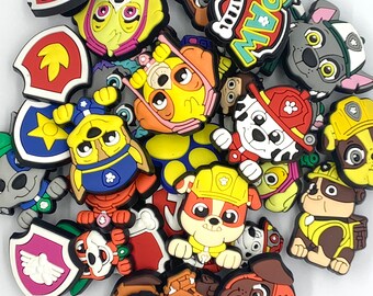 Paw Patrol-Schuhanhänger – bezaubernde Dekorationen für Kinder – einzigartige Accessoires, inspiriert von Paw Patrol-Charakteren – perfektes Geschenk für Kinder