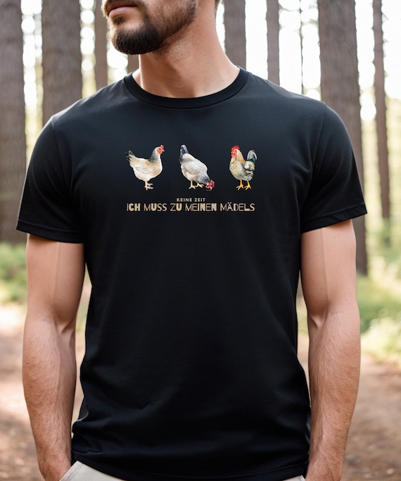 Hühner Shirt, Landwirt Geschenk, Huhn TShirt, Bäuerin Geschenk, Hahn T-Shirt, Landwirtin T-Shirt, Bauer TShirt, Huhn Shirt, Hühner TShirt