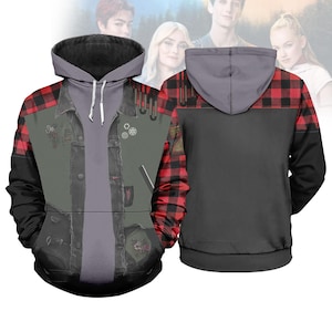 Zed Zombies 4 Cosplay Hoodie, Disney Zombies 4 Costume Sweatshirt, Disney Halloween Costume, Zed Necrodopolis Costume Shirt