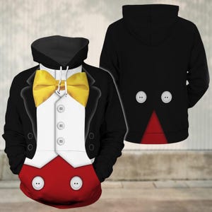 Sudadera con capucha de Mickey Mouse para cosplay, disfraz de Halloween de Disney para hombre, sudadera con capucha de Mickey Mouse para cosplay de Disney.