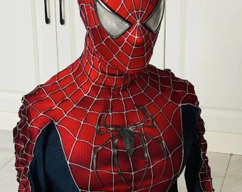 Spiderman Upparaded Kostüm Anzug Sam Raimi Spiderman Cosplay 3D Gummi Gurtband Anzug Tragbar Film Spiel Requisiten Replica, Comics Con