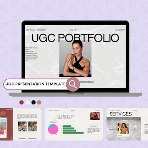 UGC プレゼンテーション テンプレート / UGC 料金表 / 初心者向け UGC プレゼンテーション / 初心者向け / 価格表 UGC テンプレート / デジタル マーケティング テンプレート