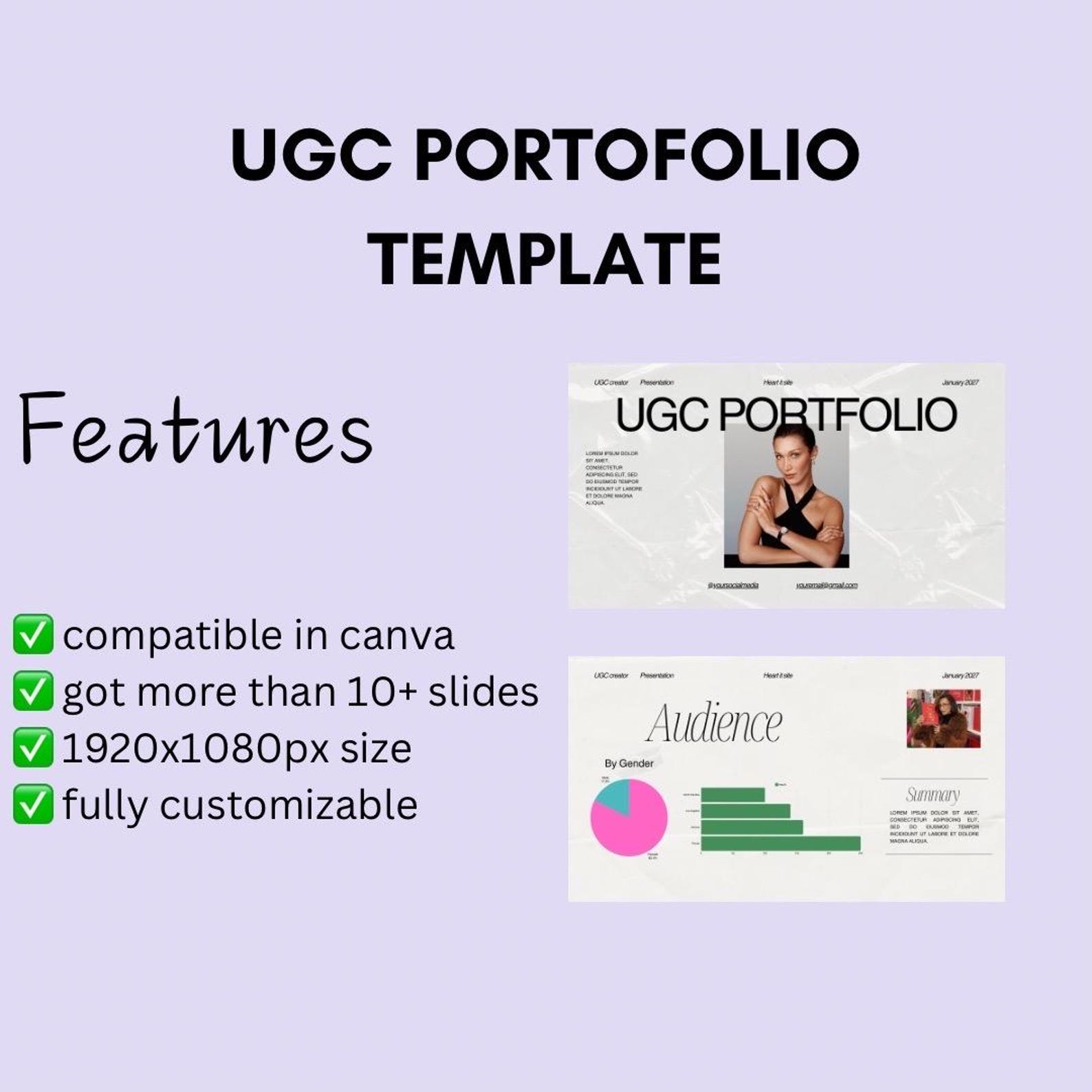 UGC Presentation Template / UGC Rate Card / Beginner Ugc Presentation ...