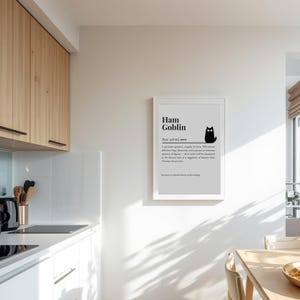 cat humor wall art print by The Cuddly Cat Company