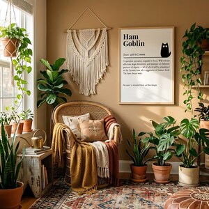 cat humor wall art print by The Cuddly Cat Company