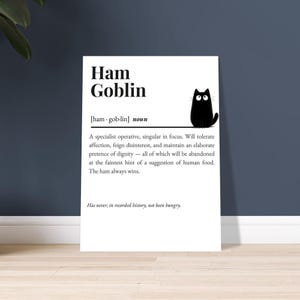 cat humor wall art print by The Cuddly Cat Company