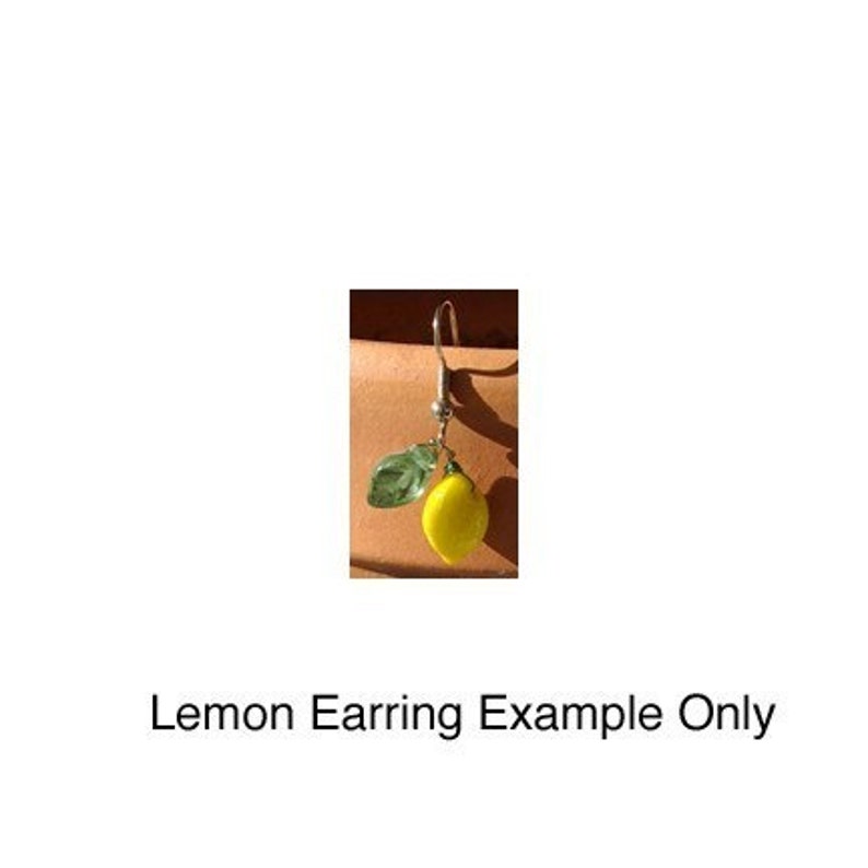 Lemon Glass Fruit Beads Czech Opaque Great for Charms Jewelry Crafts Miniature Fun