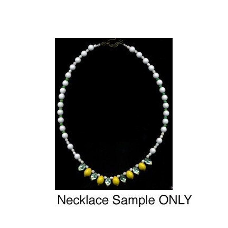 Lemon Glass Fruit Beads Czech Opaque Great for Charms Jewelry Crafts Miniature Fun