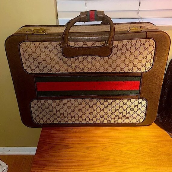 Authentic Vintage Gucci Rare Monogram GG Web Hard 