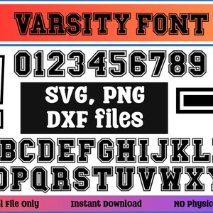Varsity Font SVG, Jersey Font Svg, Sports SVG Alphabet, Varsity Letters Svg, Sports Font SVG, College Font Svg, University Font Svg