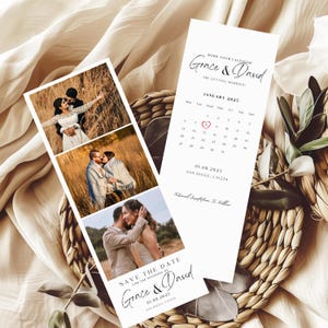 Photo Strip Save the Date Photo Booth Save the Date Photo Save the Date Template Minimalist Save the Date Modern Save the Date Editable