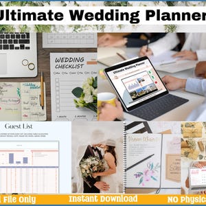 Wedding Planner Spreadsheet Wedding Budget Tracker Wedding Timeline Checklist Guest List Tracker Wedding Itinerary Seating Plan Wedding Gift