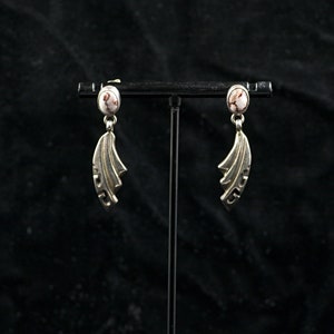 Vintage Sterling Silver and Wildhorse Earrings. Signed, artist unknown.