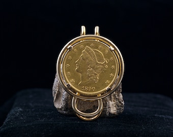 1890 Gold Double Eagle Money Clip