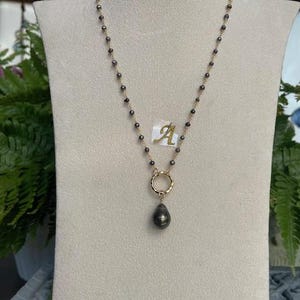 Gorgeous Teardrop Tahitian Pearls in Gold Fill (R1)