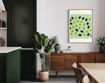 Décoration murale olives grecques