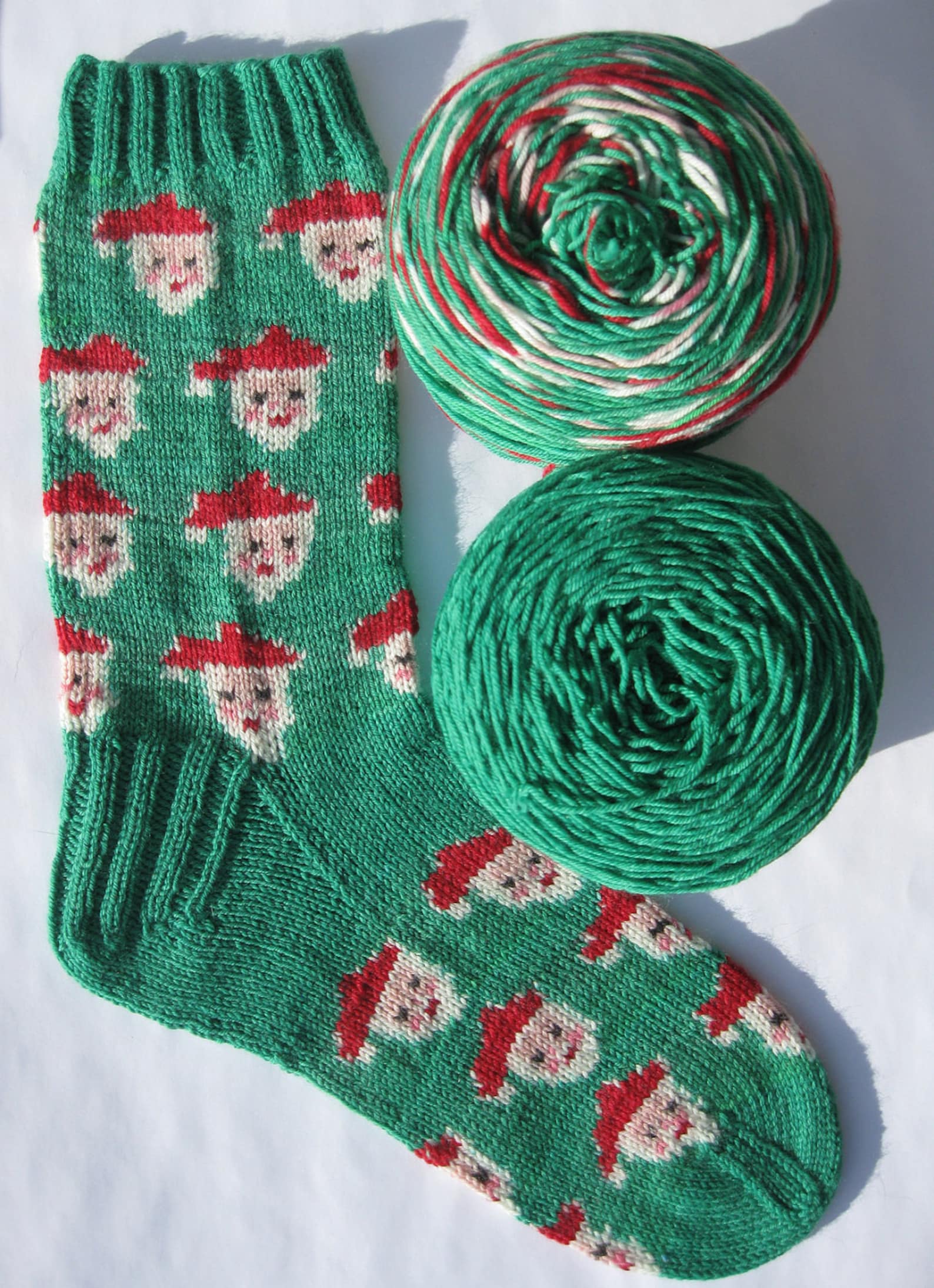 Preorder Hand Painted self patterning Christmas sock yarn Etsy