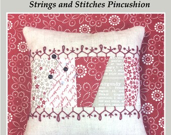 Pin Cushion pattern Strings and Stitches