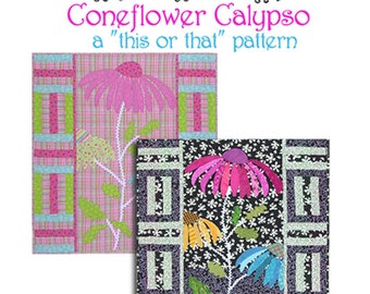 Calypso Coneflower quilt pattern