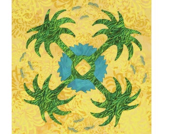 Palm Paradise Applique quilt pattern