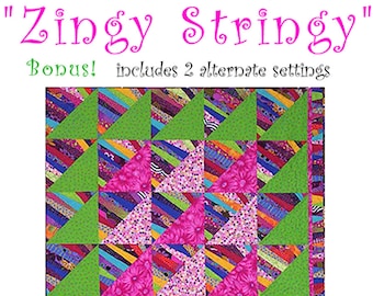 String Pieced Quilt - Etsy