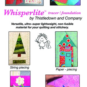 Whisperlite quilt foundation/tracer material for quilting image 3