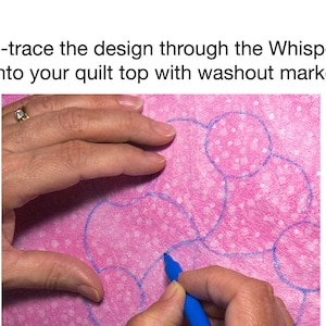 Whisperlite quilt foundation/tracer material for quilting image 5