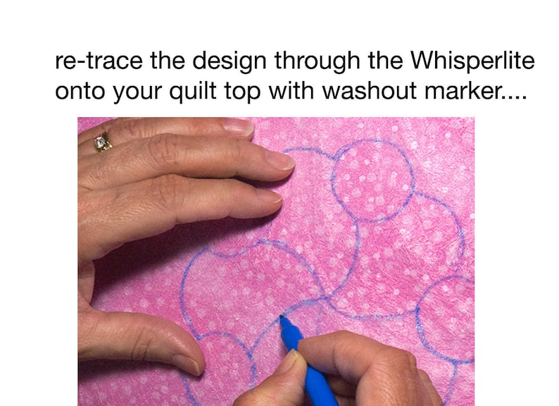 Whisperlite quilt foundation/tracer material for quilting image 5