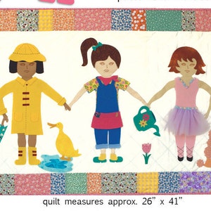 Paper doll Quilt BFF Celebrate Spring