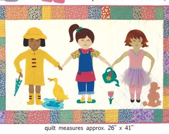 Paper doll Quilt BFF Celebrate Spring