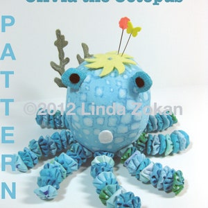 Pin cushion pattern for Olivia the Octopus