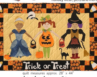 Paper doll Quilt BFF Trick or Treat