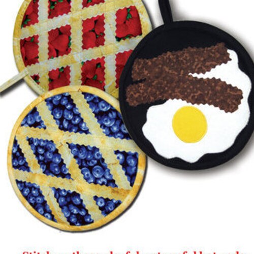 Pot Holder Pattern Over Easy Peasy Fruit Pie and Bacon and Etsy