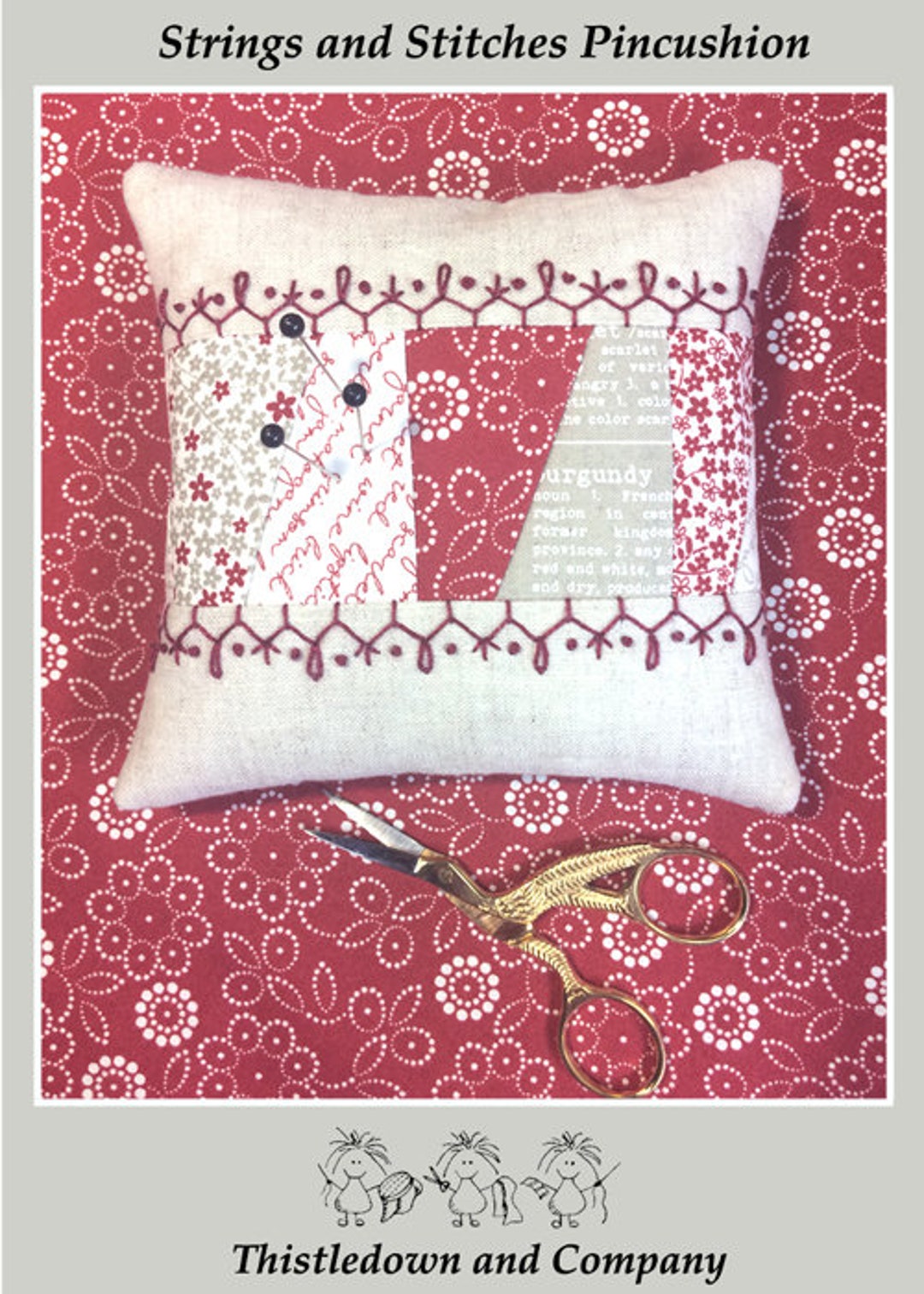 Pin Cushion Pattern Strings and Stitches Etsy