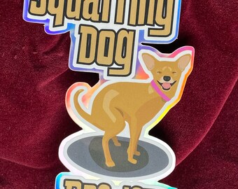 Squatting Dog Brewery Sticker