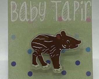Baby Tapir Acrylic Pin