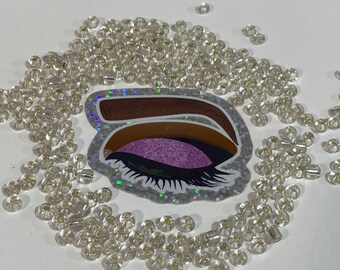 The All Seeing Eye of Glamour Glitter Sticker