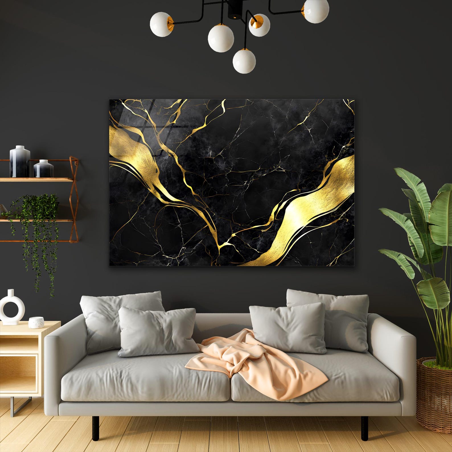 View of Marble Texture Glass Wall Art, Glass Art, Glass Print, Wall Decoration ...