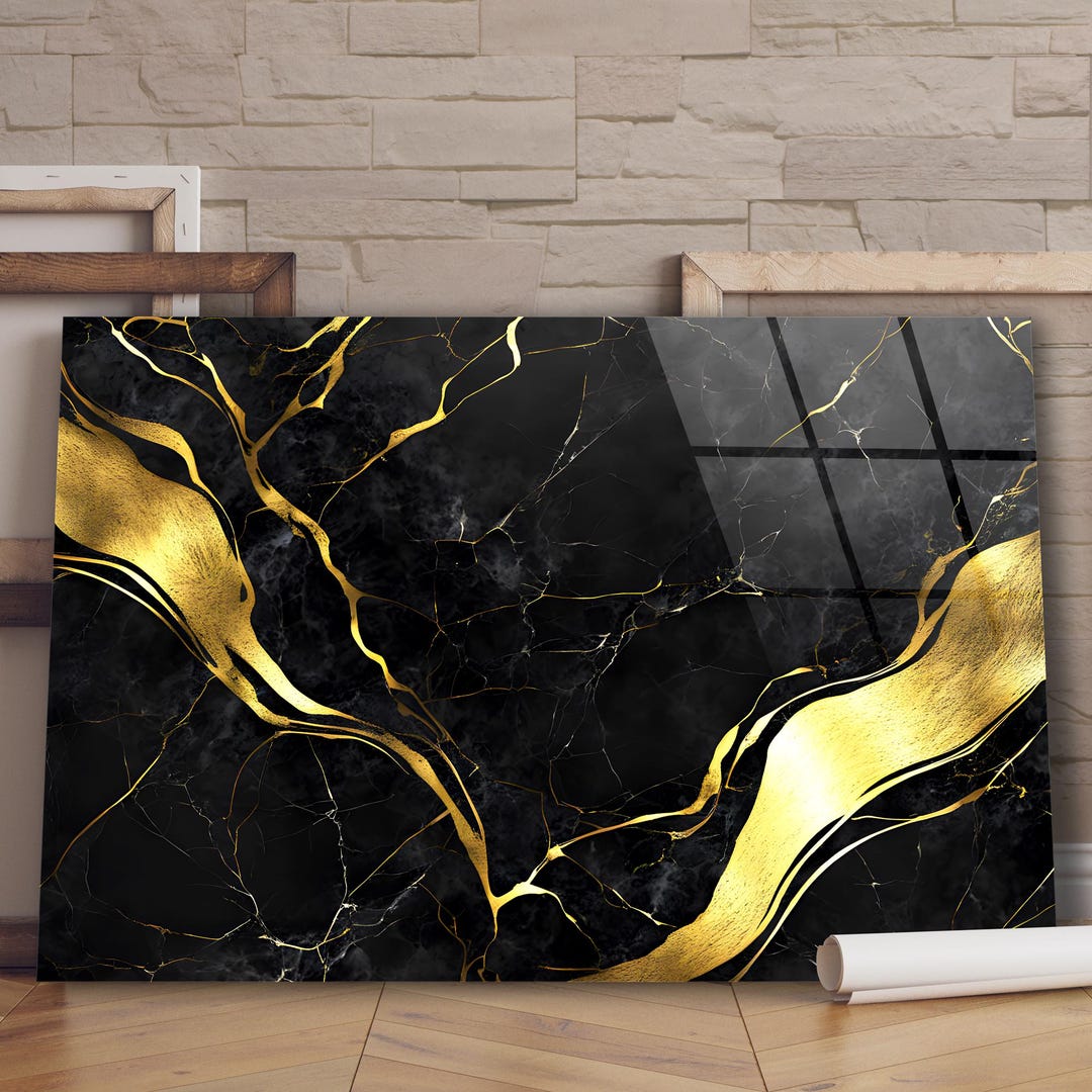 Marble Texture Glass Wall Art, Glass Art, Glass Print, Wall Decoration ...