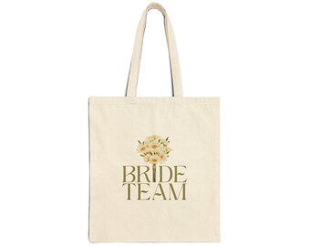 Brautjungfer Tote Bag, Braut Team Tragetasche, Tote Bag für Braut Team, Braut Team Geschenk, Brautjungfer Geschenk