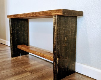 bench custom rustic