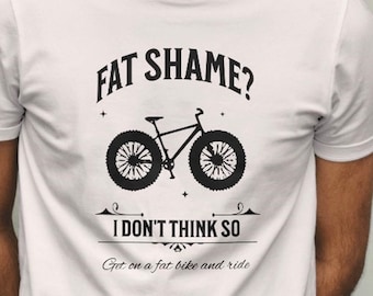 Fat Bike T-shirt. Funny shirt perfect for the fat tire bike enthusiast. Fantastic gift for snow bike cyclist. Comfort Colors 1414 Unisex.