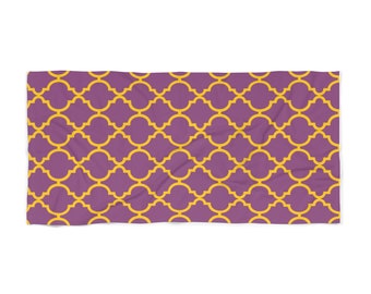 Purple Moroccan Beach Towel