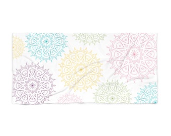 Multi Medallion Beach Towel