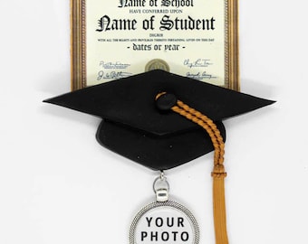 Diploma Graduation Photo Ornament - Personalized College or High School Graduation, \